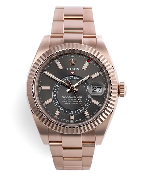 rolex sky dweller half gold price|rolex sky dweller everose gold.